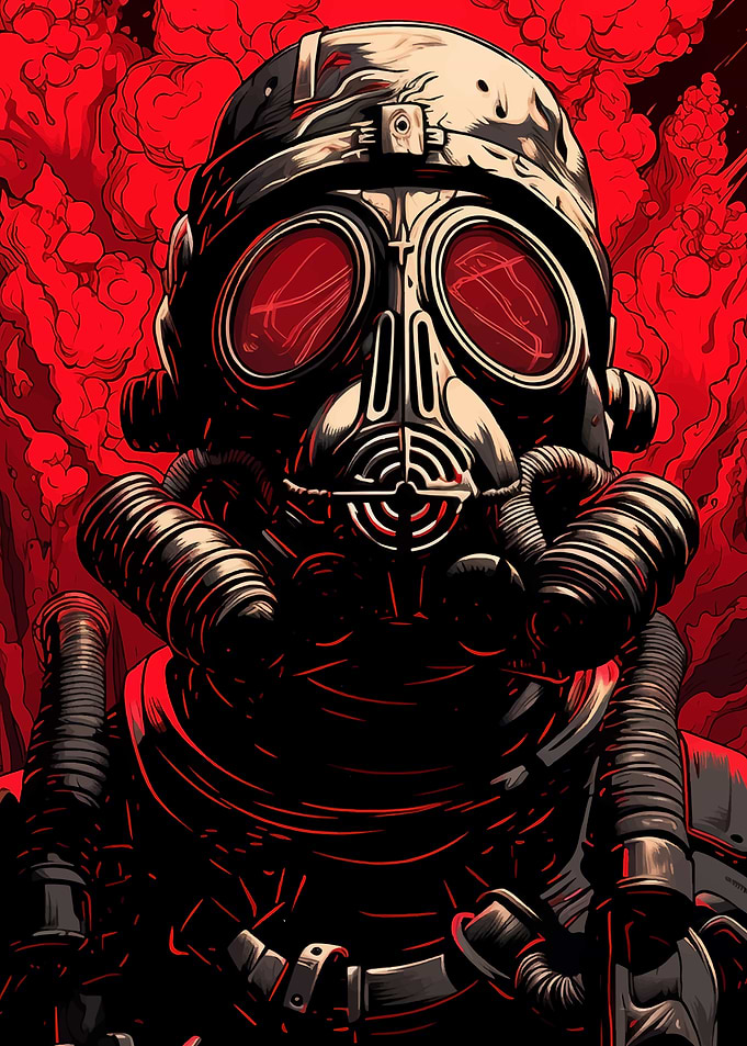 Gas Mask Illustration
