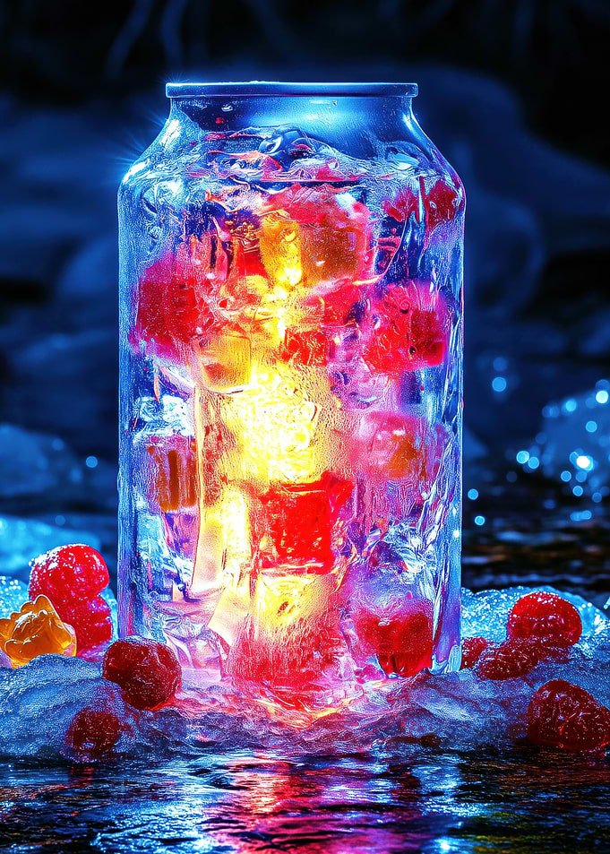 Frozen Can of Fruit