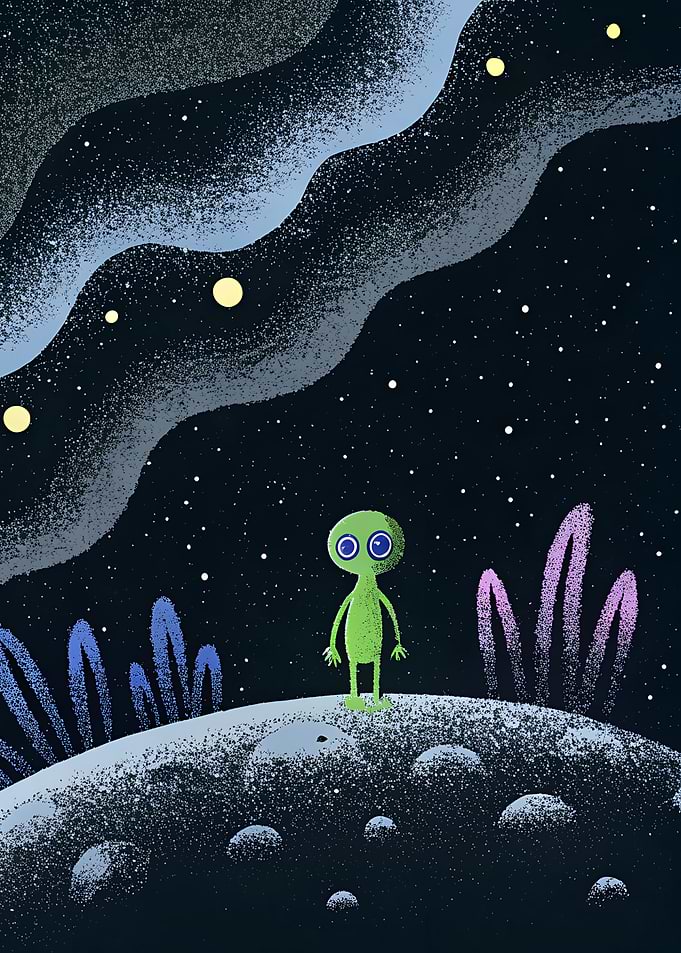 Alien on a Planet