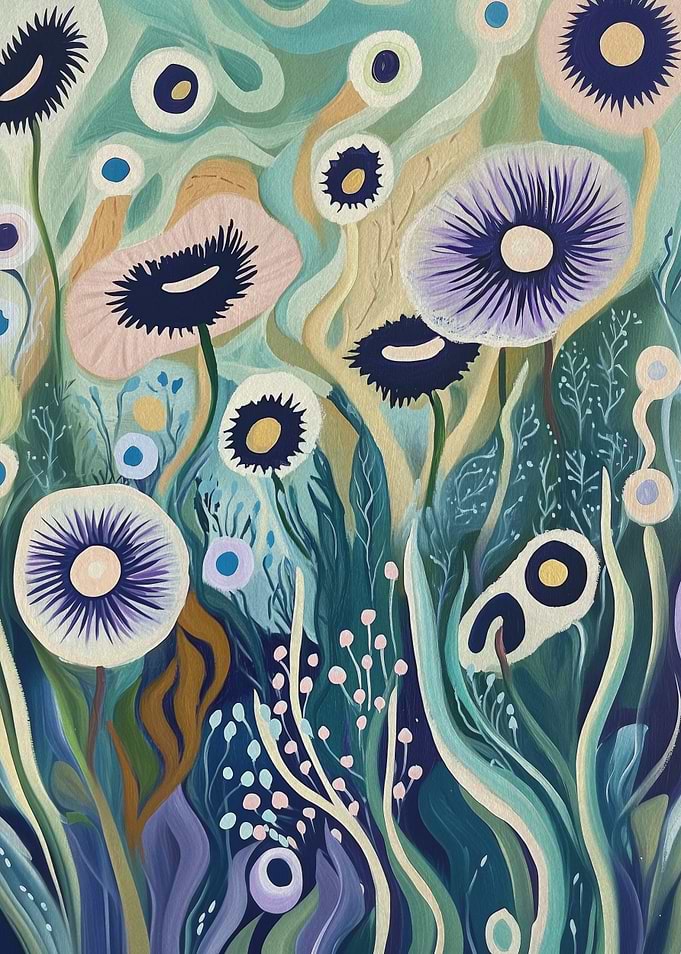 Abstract Floral Painting