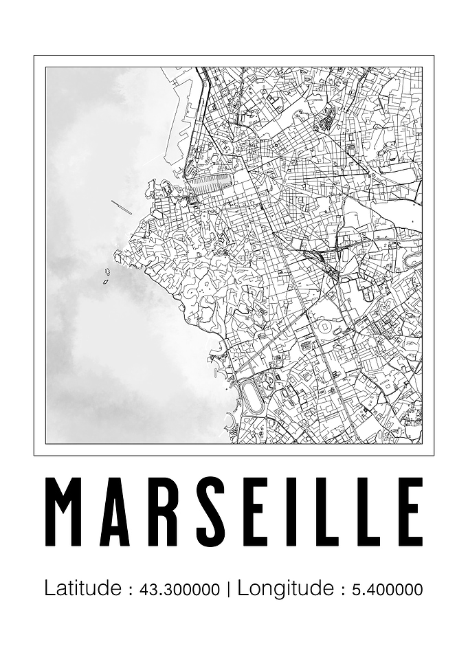 Marseille City Map