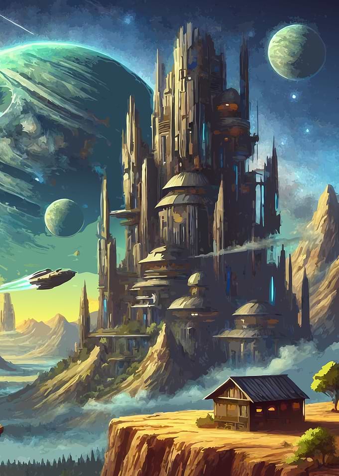 Futuristic Cityscape Sc-Fi