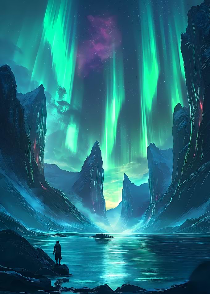 Northern Lights Landscape