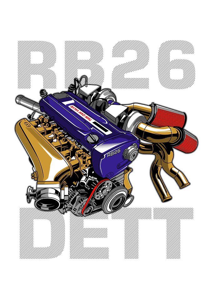 RB26 DETT Engine GTR Skyline