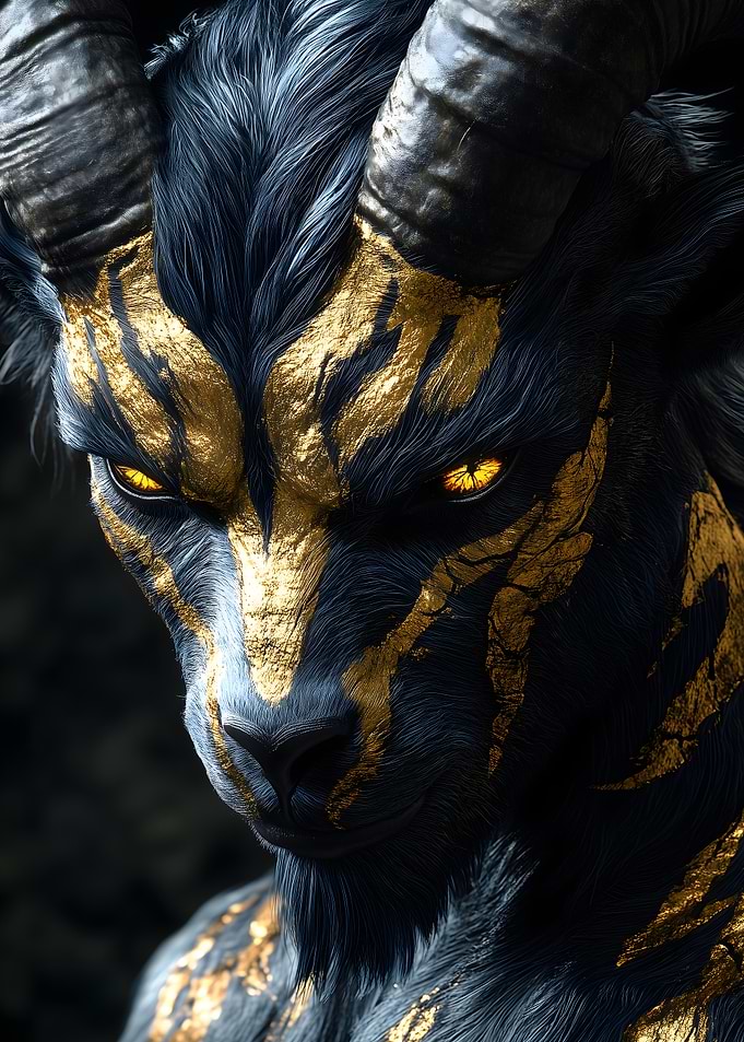 Golden Goat Creature Animal