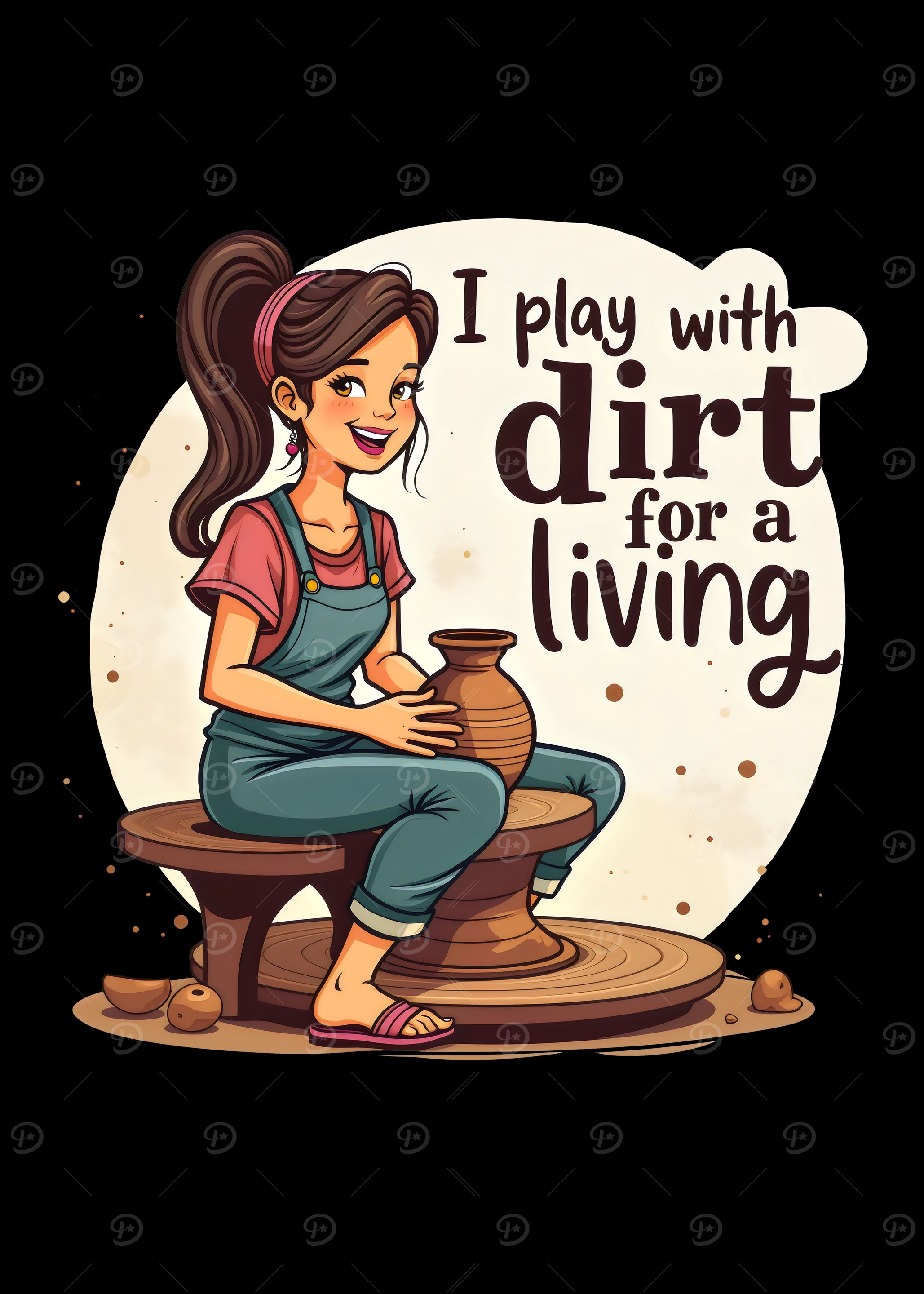 I play with dirt for a living - Pottery Potters