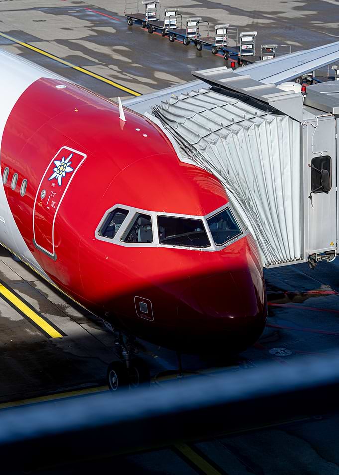 Edelweiss A320 at Zurich Airport