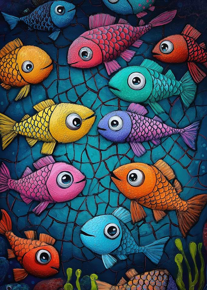 Colorful Fish Illustration