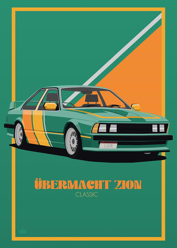 Vintage BMW Poster