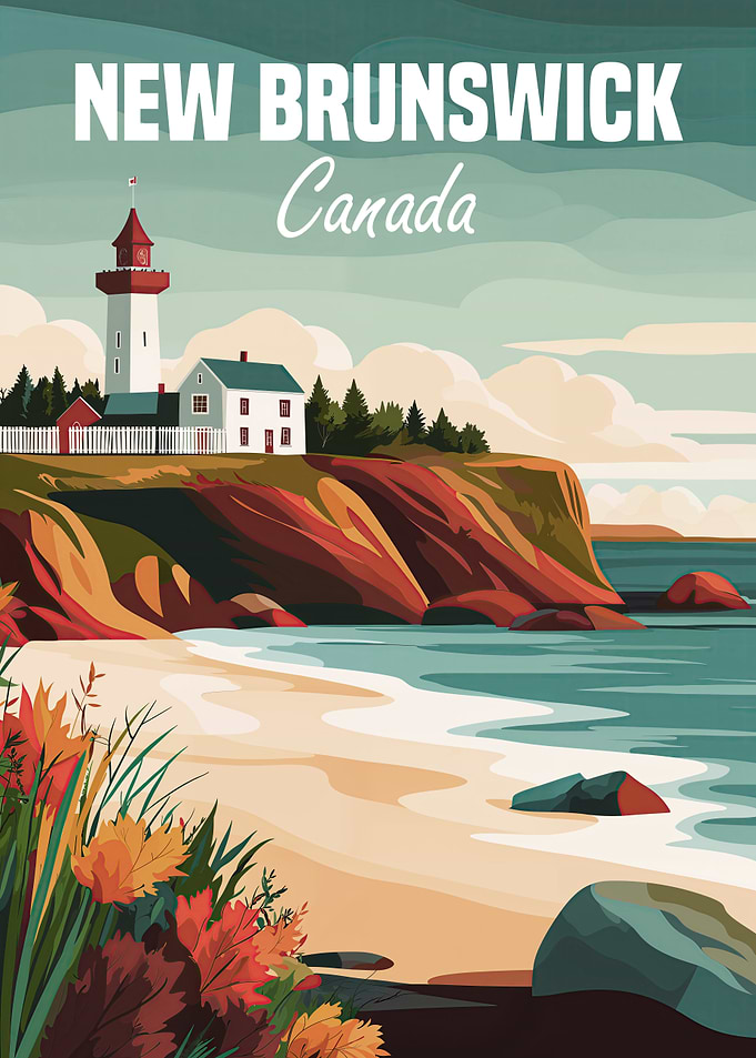 New Brunswick Lighthouse Poster