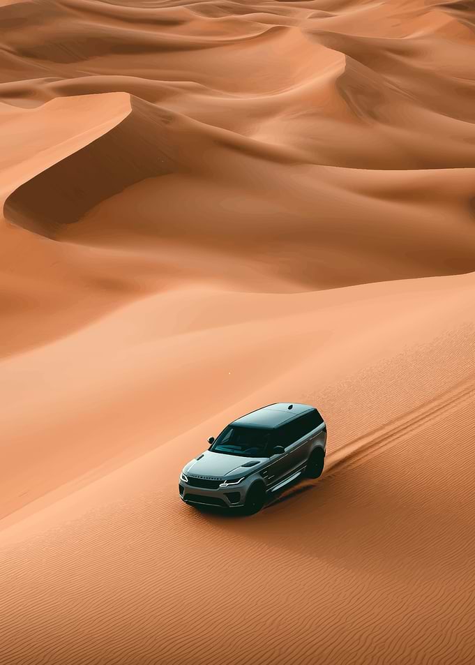 Land Rover in Desert
