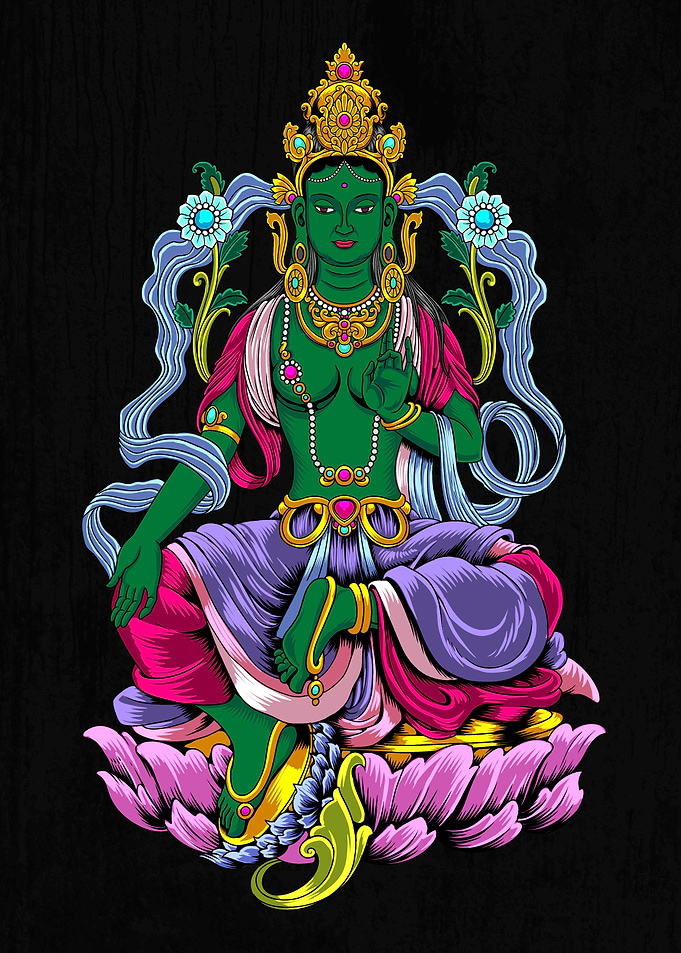 Buddhism God Bodhisattva Green Tara