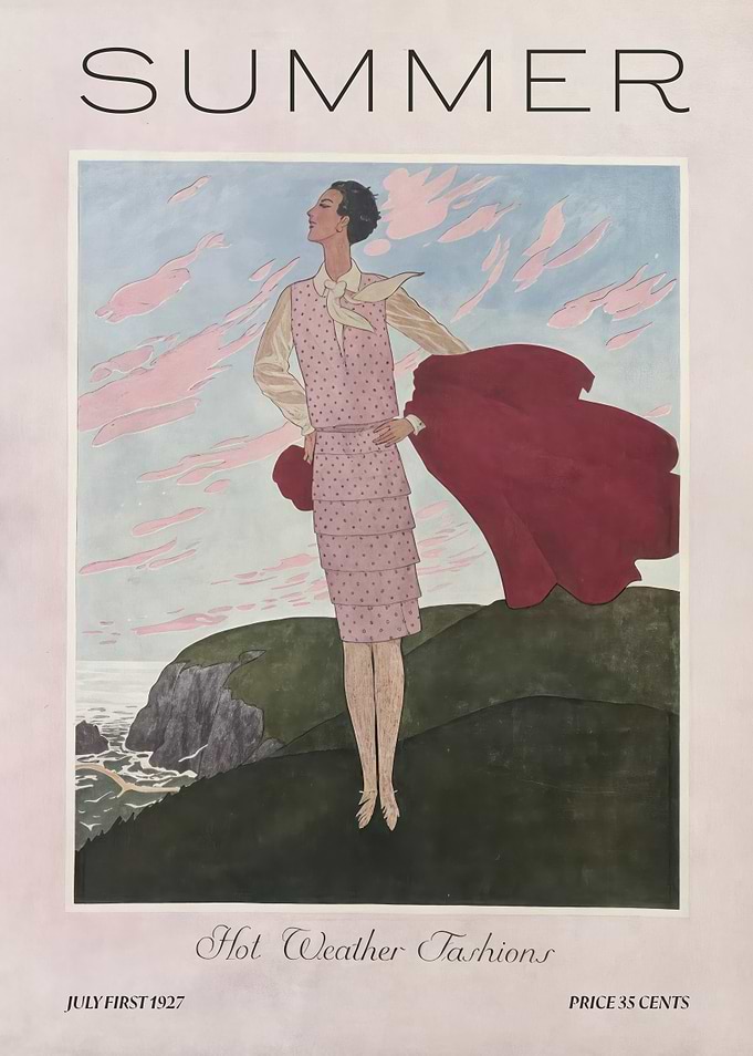 Summer Fashion Magazine Cover