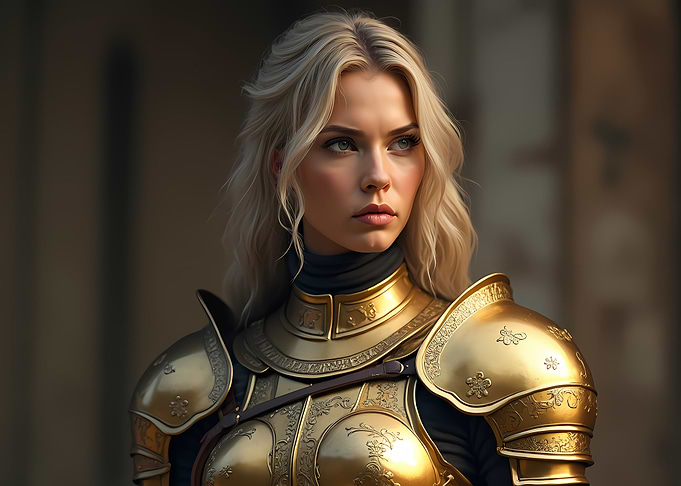 Queen's Guard Golden Armor Warrior