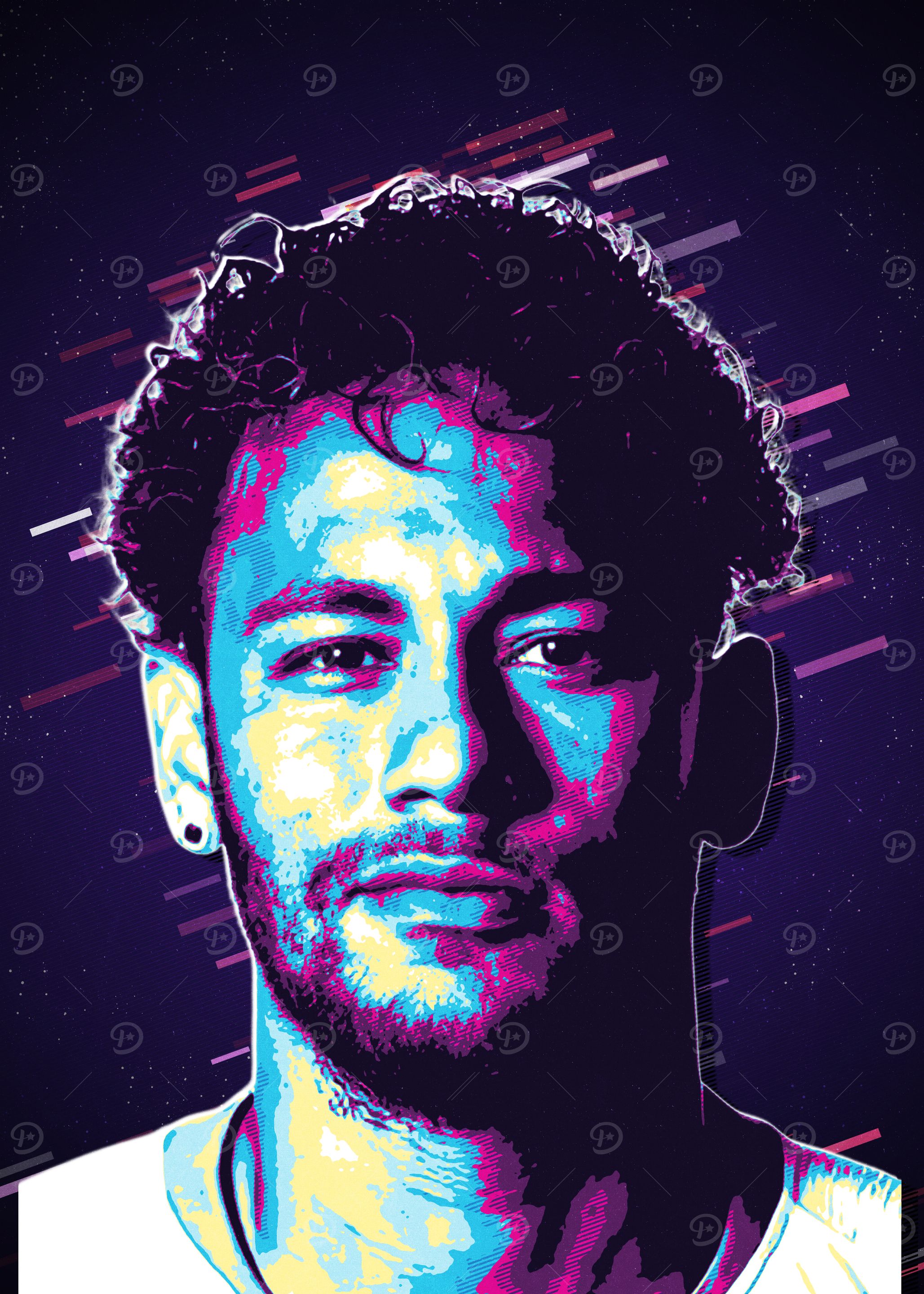 Neymar Jr. Pop Art Portrait