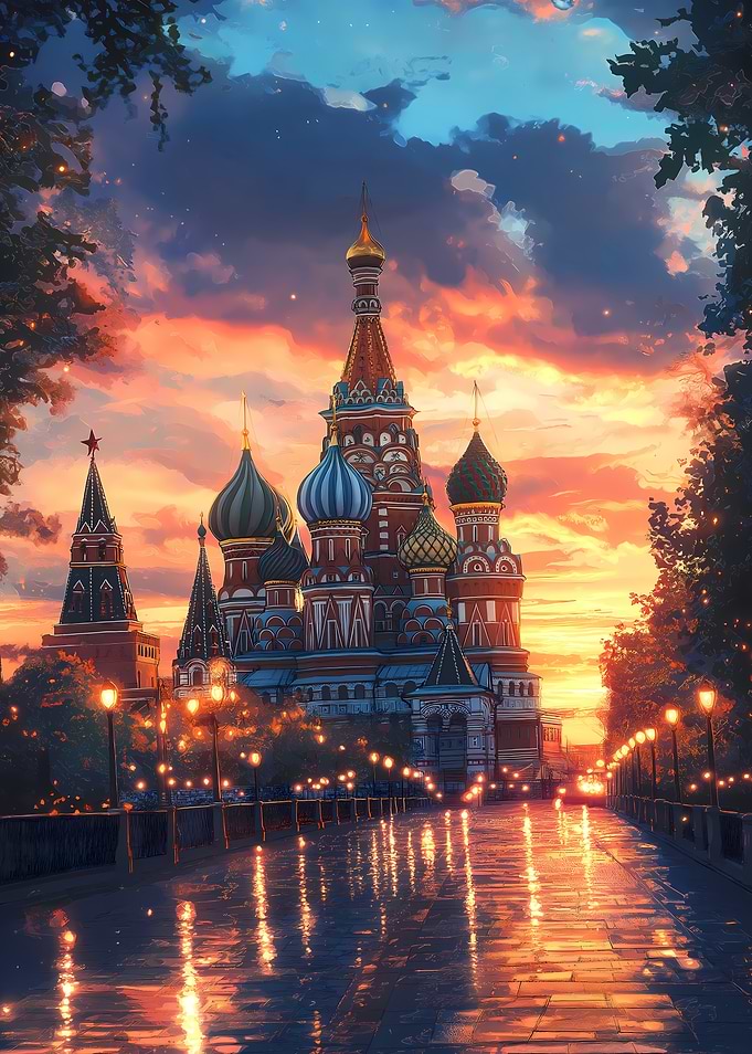 St. Basil's Cathedral Sunset