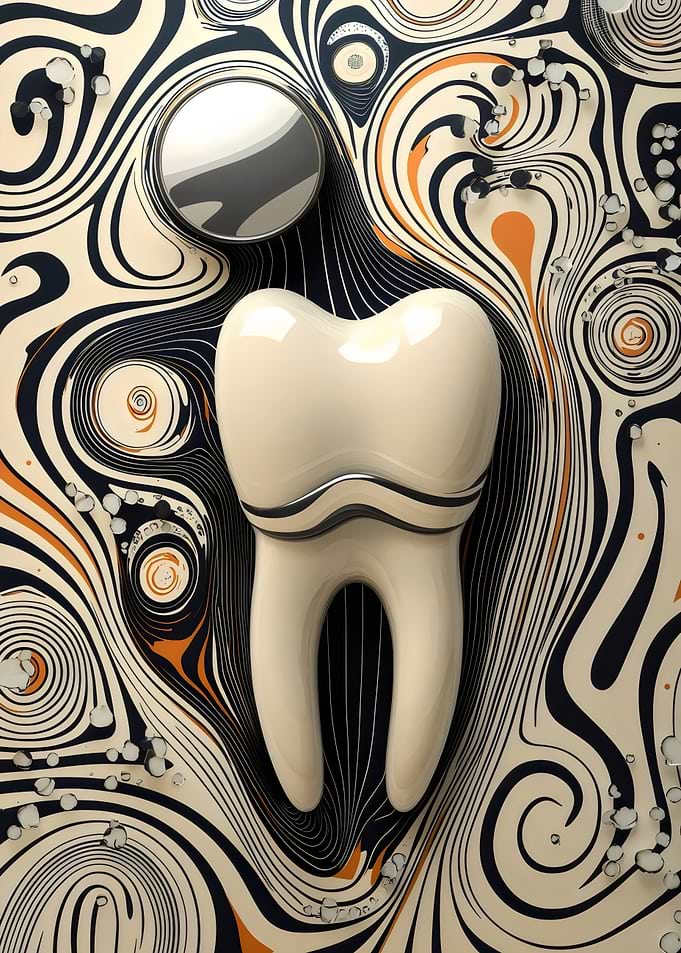 Swirling Tooth Art