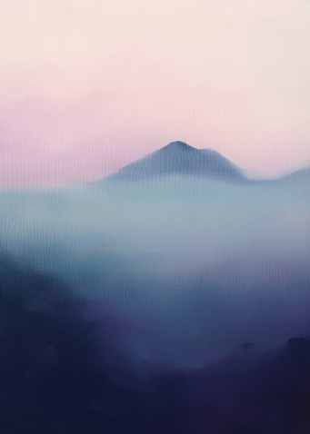 Misty Mountain Landscape