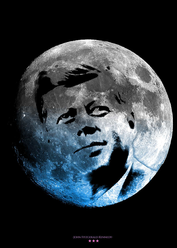 JFK Moon Portrait