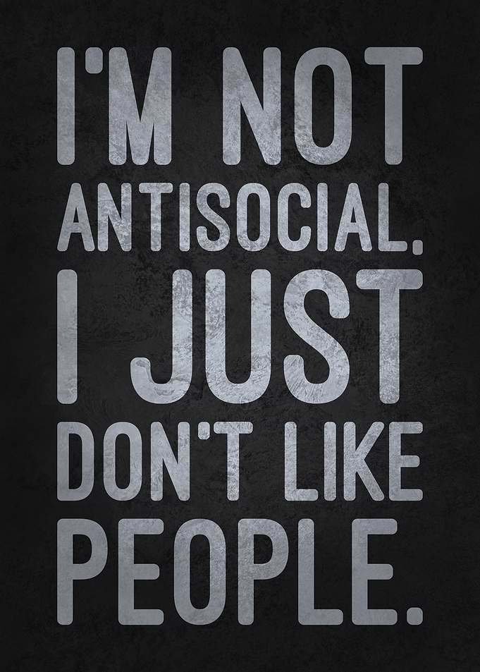 I'm Not Antisocial - Funny Introvert