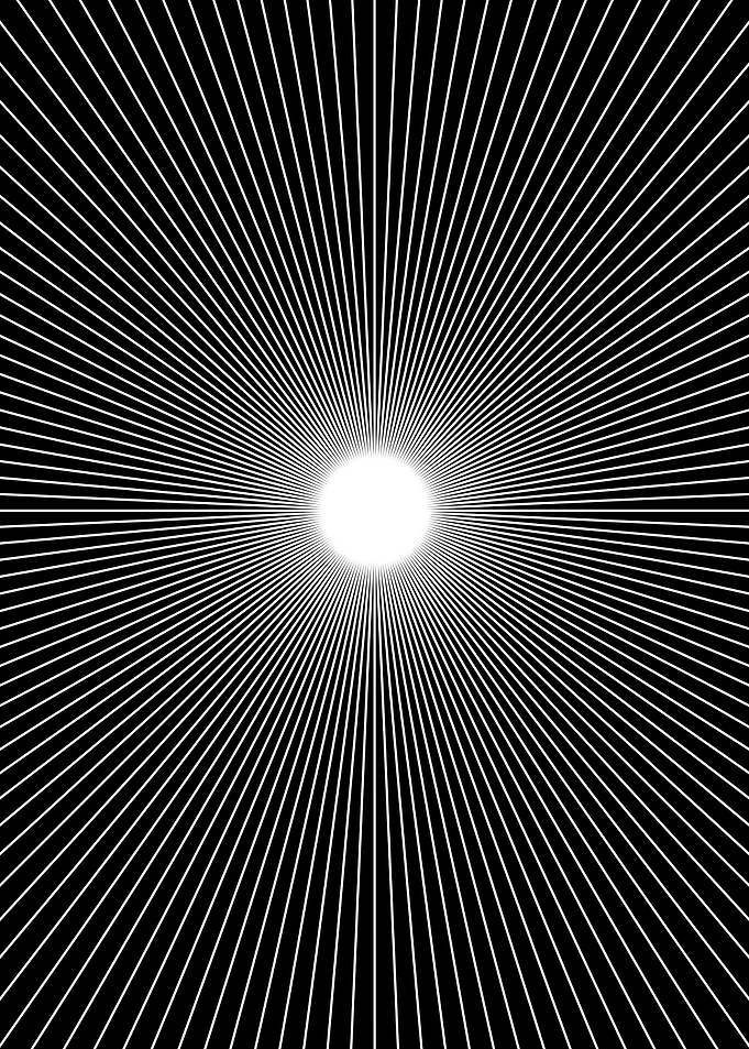 Minimalist Sunburst Triptych – Noon