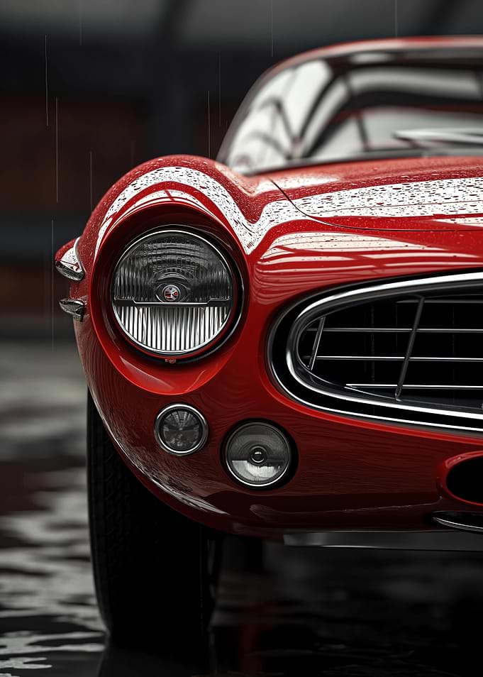 Classic Red Sports Car