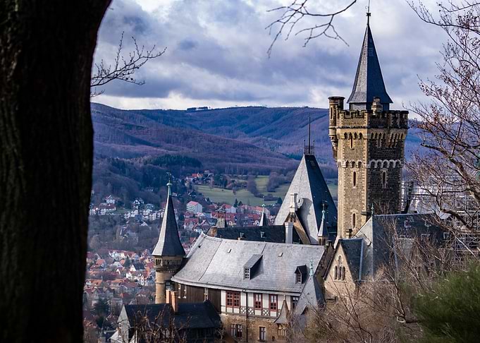 The majestic castle of Wernigerode