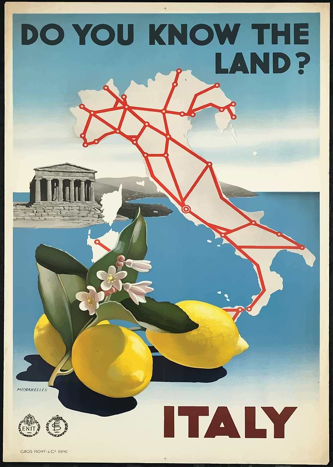 Italy Travel Poster