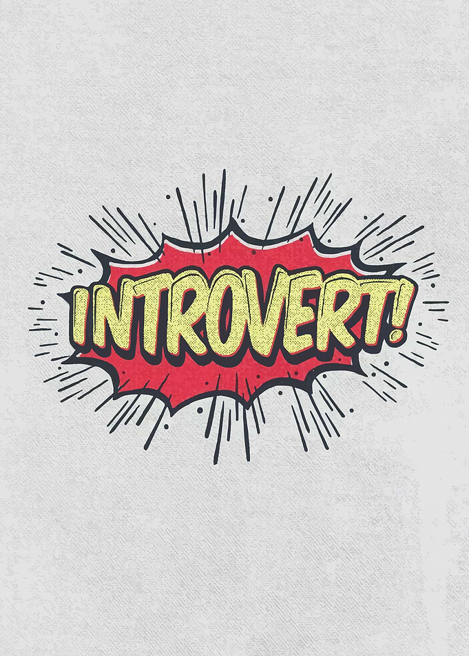 Introvert Comic Speech Bubble