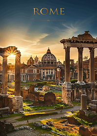 Rome Sunset Ruins