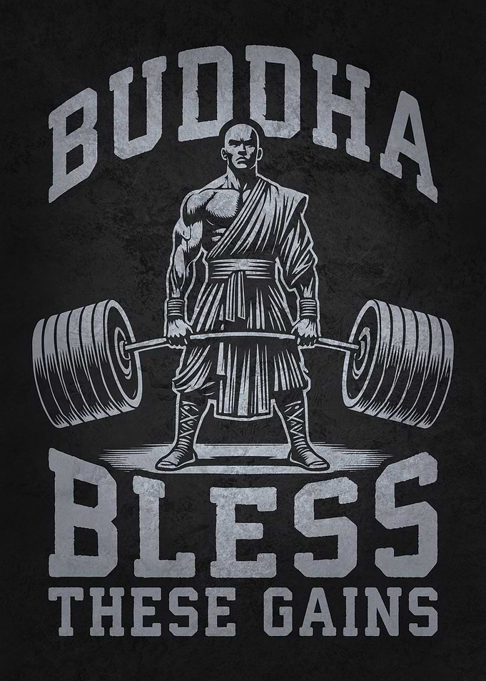 Buddha Bless These Gains - Workout