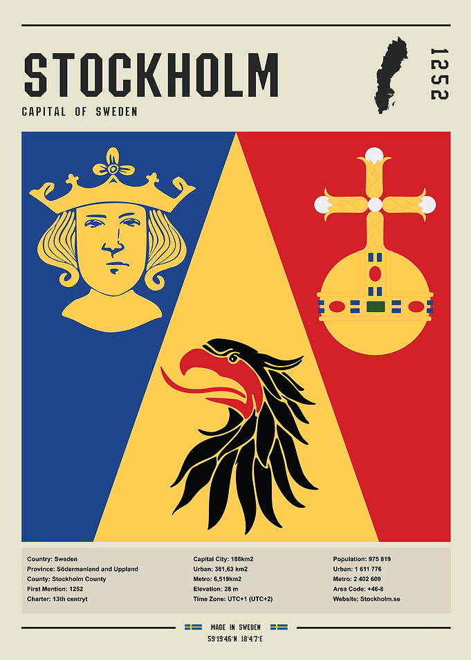 Stockholm City Flag