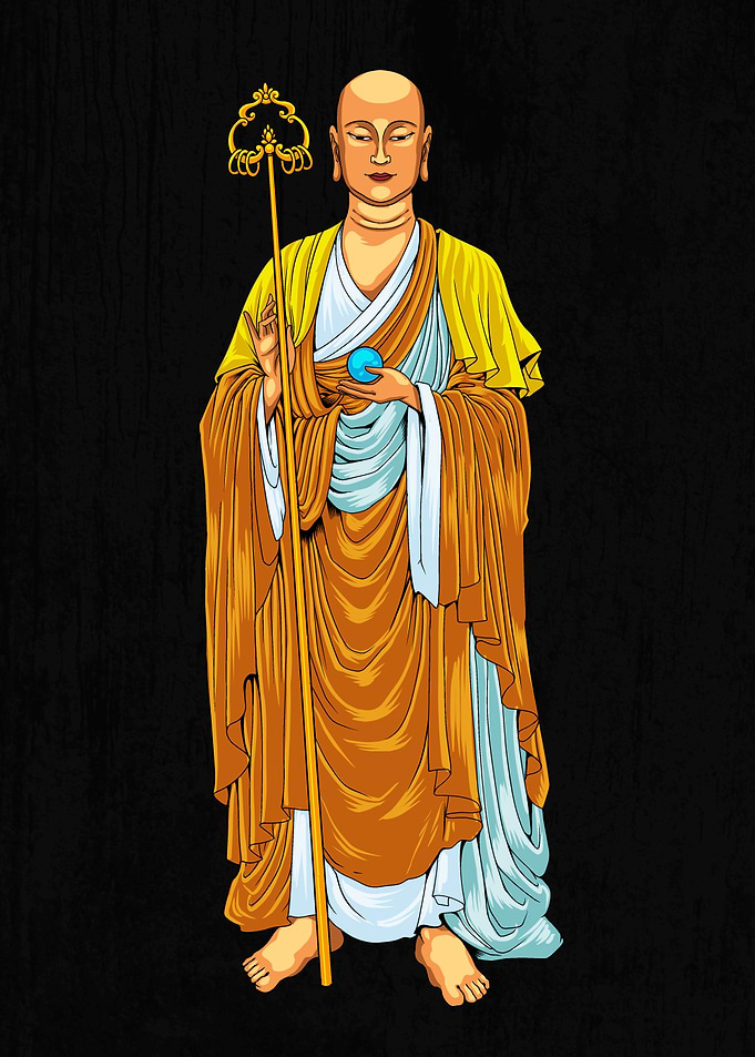 Buddhism God Bodhisattva Ksitigarbha