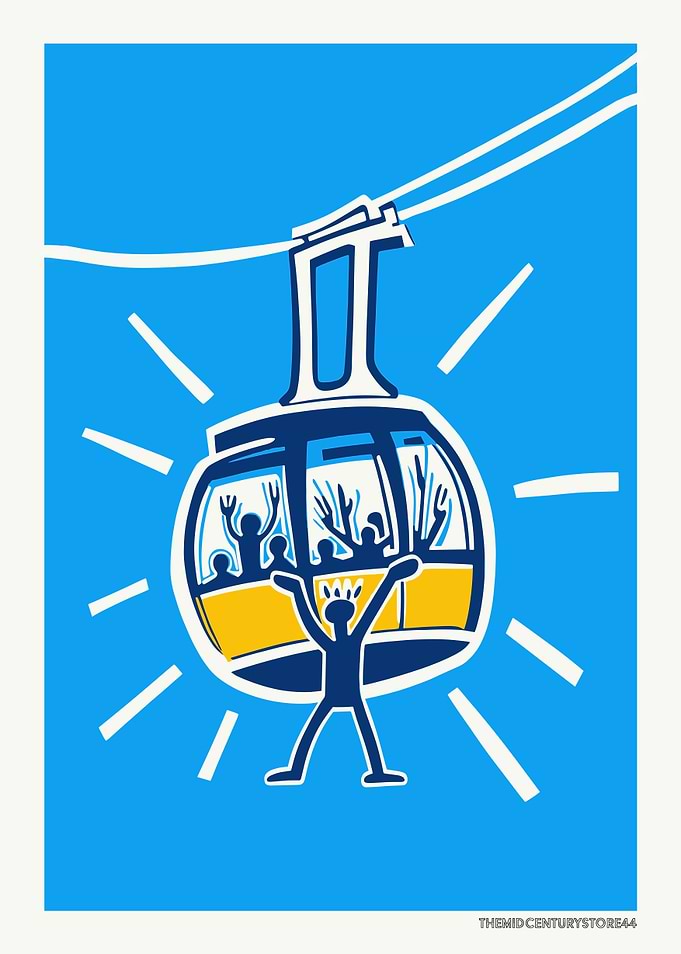 Gondola Ski Ride Funny
