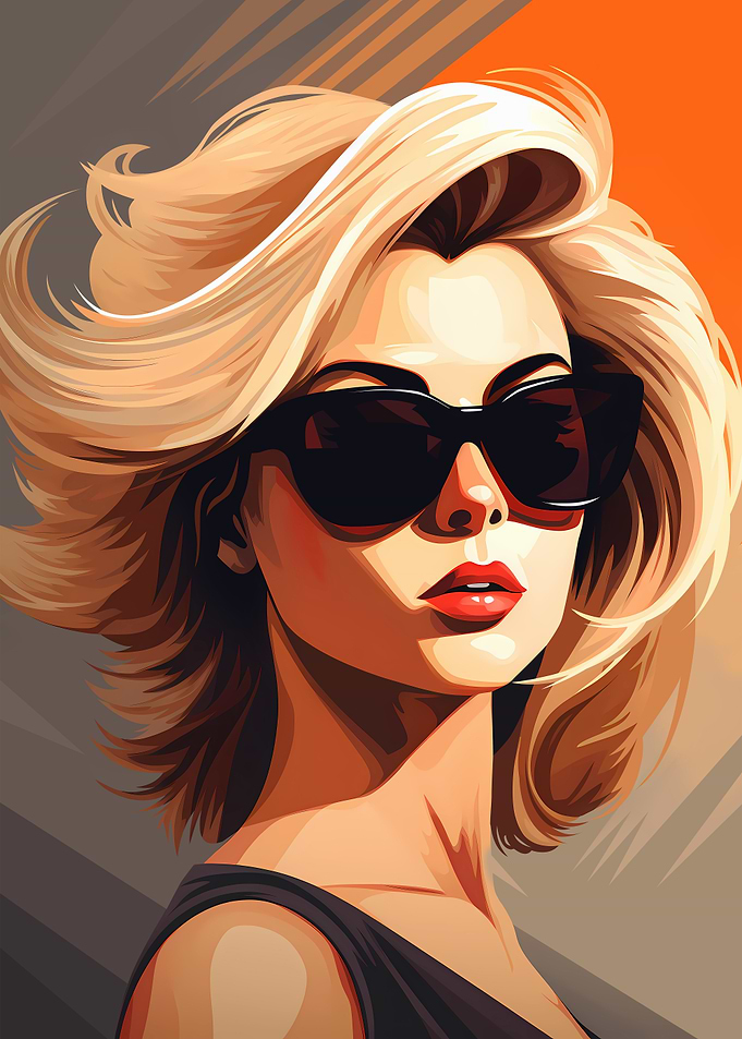 Beautiful Blonde Woman Portrait
