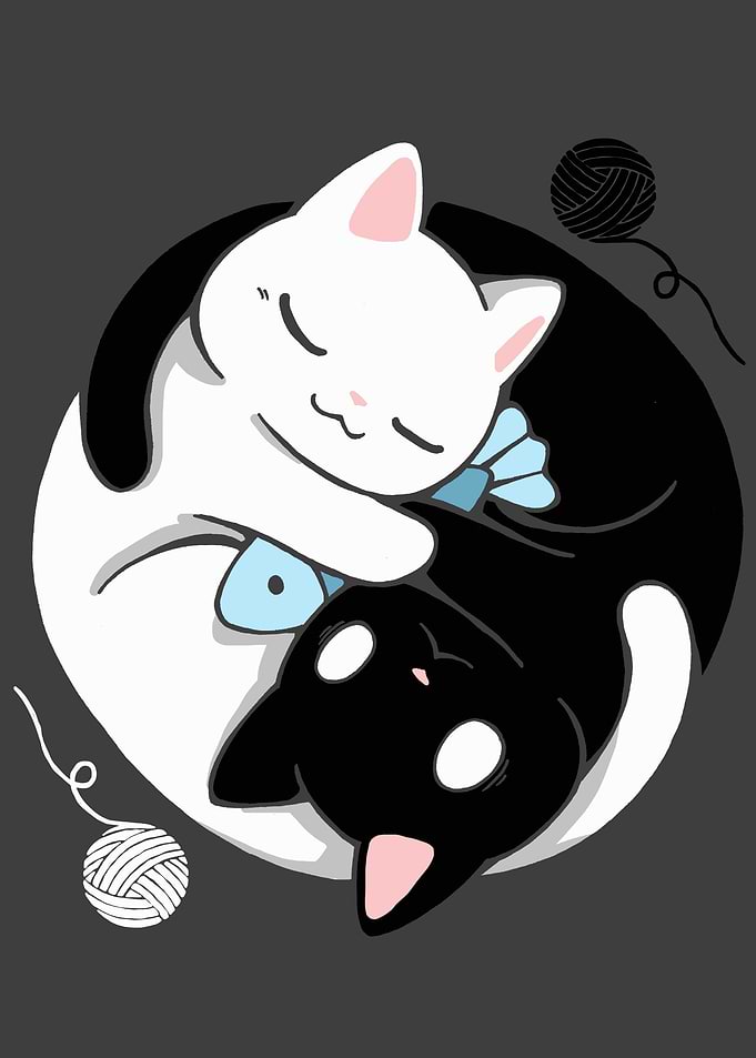 Yin Yang Cats
