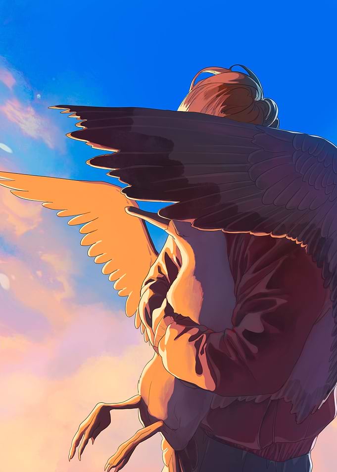 Angel Wings and Sunset