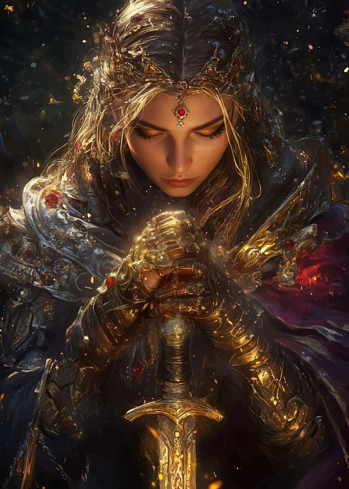 Golden Warrior Woman