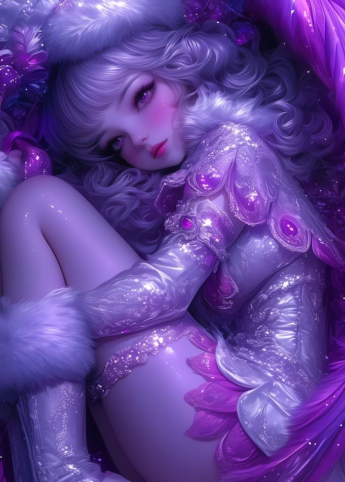 Purple Anime Girl