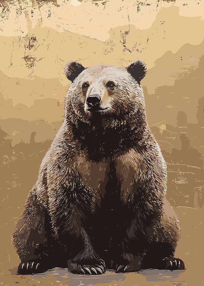 Grizzly Bear Illustration