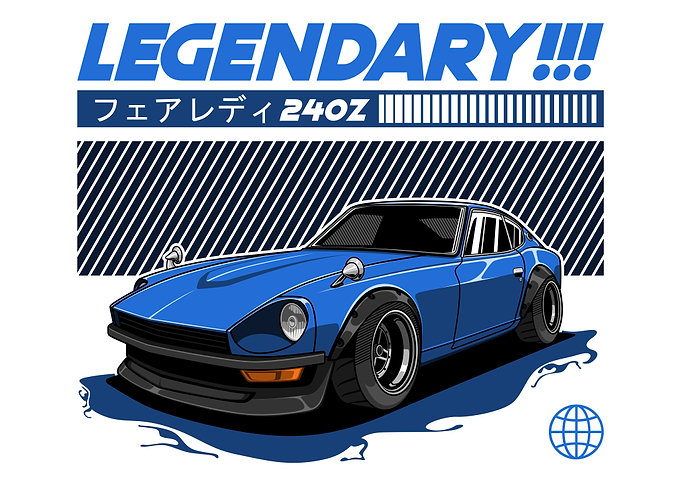 Nissan Datsun 240Z Fairlady Z Blue
