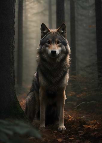 Wolf in the Forest