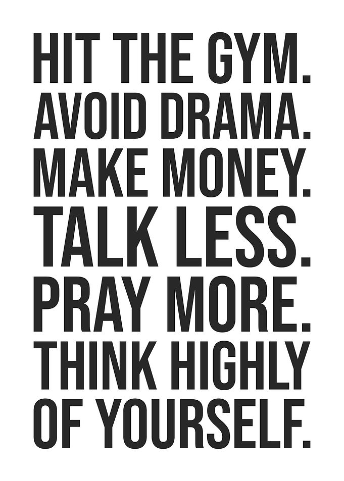 Gym, Money, Pray - Success Motivation
