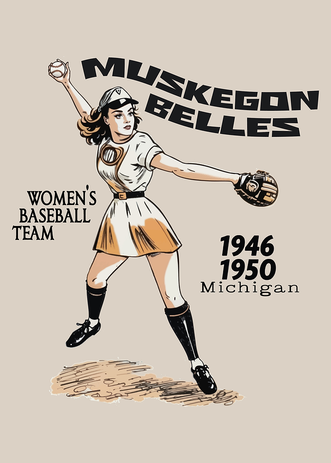 Muskegon Belles professional women's baseball team 1950