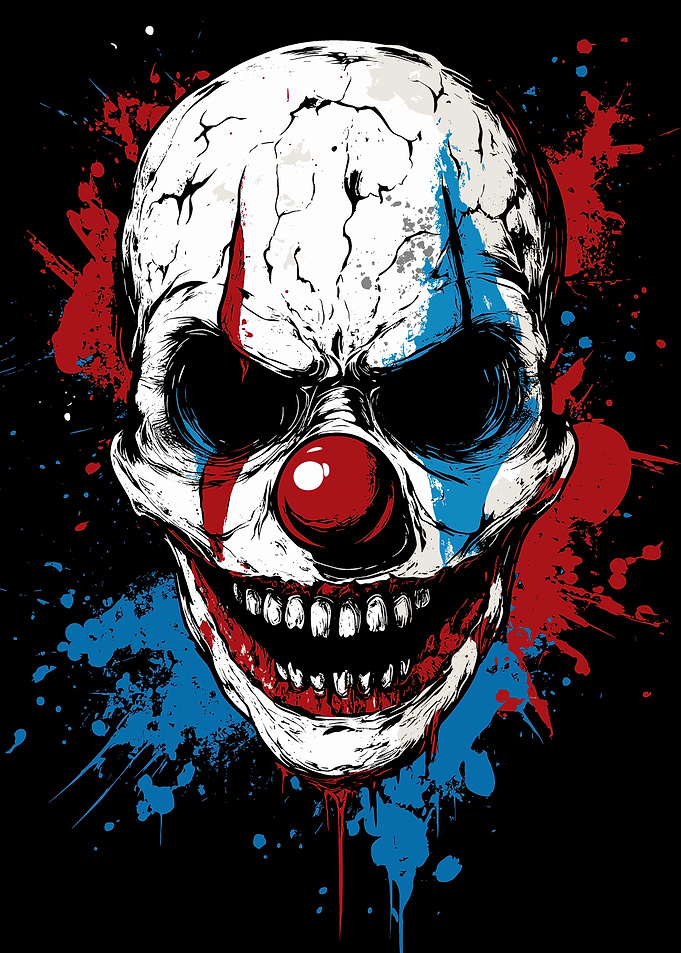 Evil Clown Skull