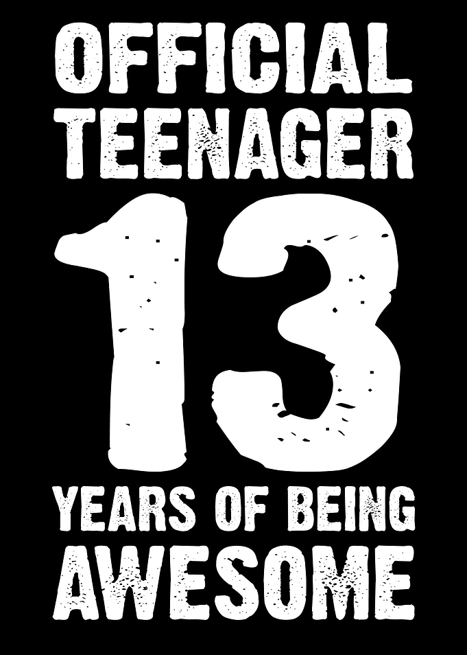 13 Years Awesome Teenager