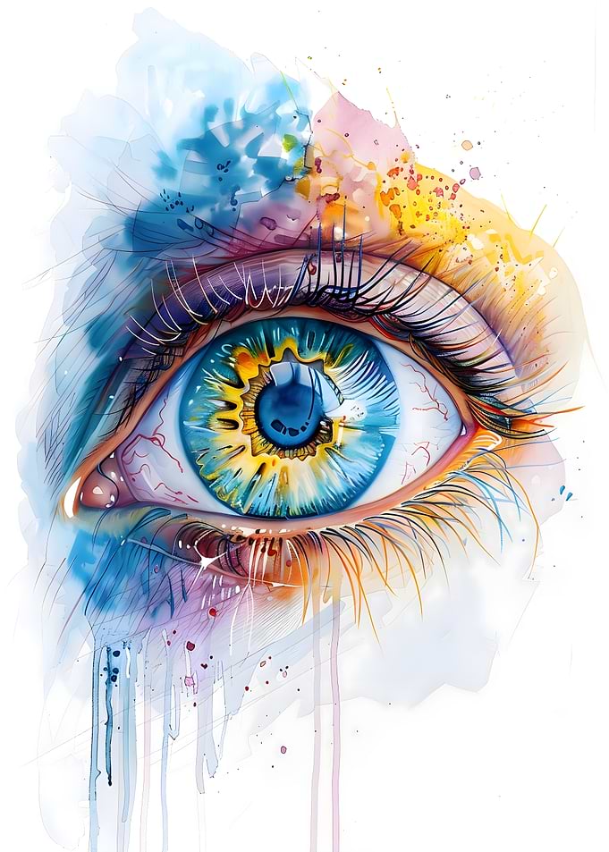 Watercolor Eye Art