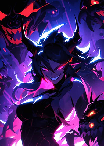 Demon Girl Anime Art