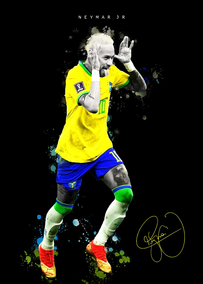Neymar Jr. Soccer Art