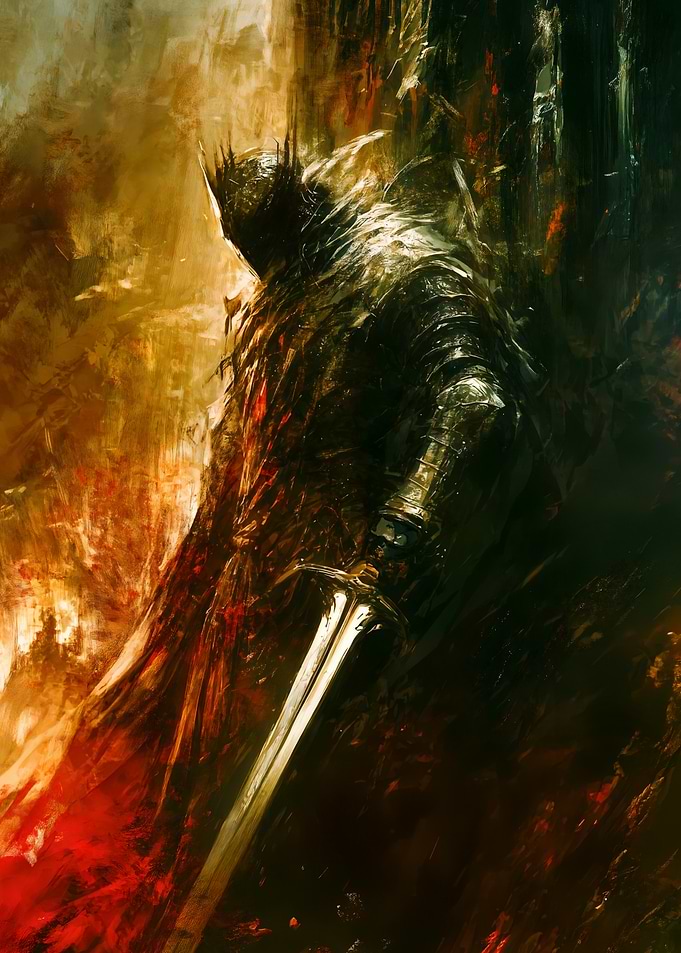 Dark Knight with Sword